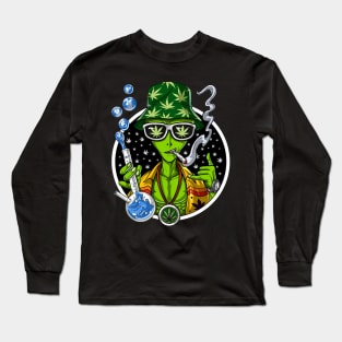 Alien Weed Stoner Nikolay Todorov Long Sleeve T-Shirt